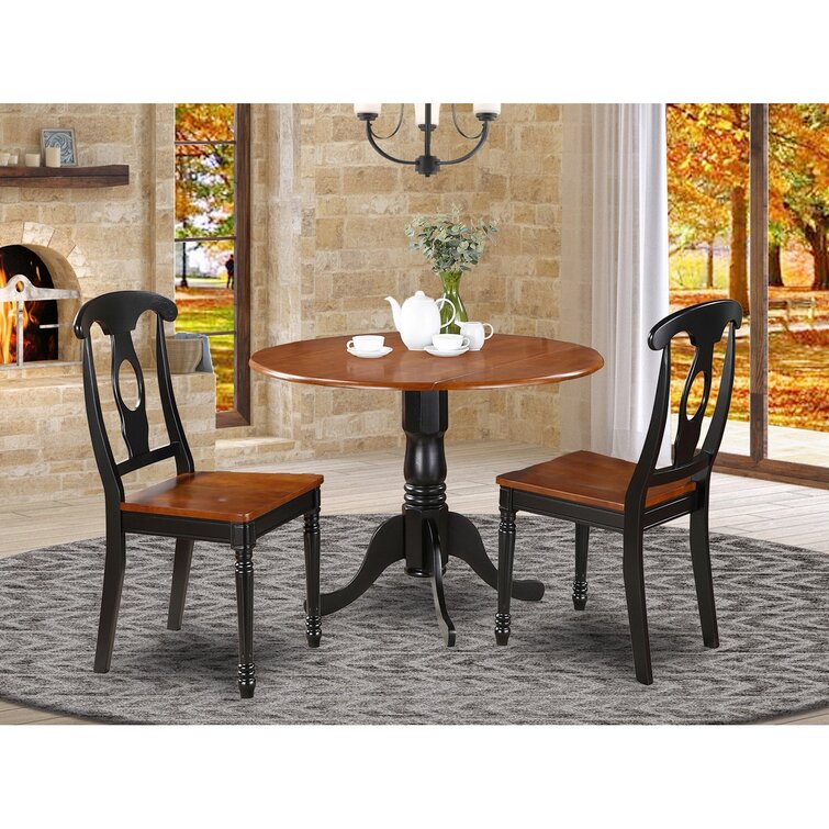 Lark Manor Bayfield Drop Leaf Solid Wood Dining Set And Reviews Wayfairca 4182